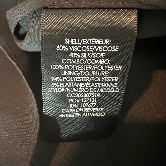 Alice + Olivia Heather  DEVORÉ Chiffon Asymmetrical Dress Floral Size 2 - Picture 7 of 14